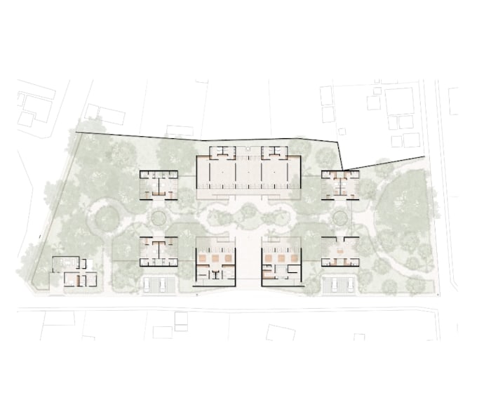 Color Rendered Plan Color render architectural plans, sections or elevations by Idalis_h ...