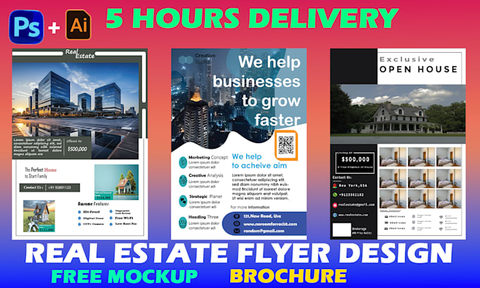 design professional flyer and brochure for your brand