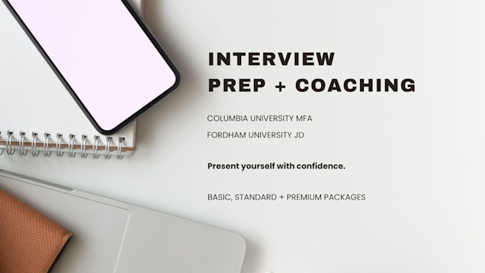 coach you for interviews and presentations using proven performance techniques