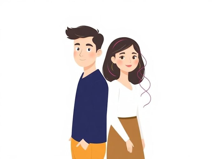draw flat minimalist vector portrait from your photo