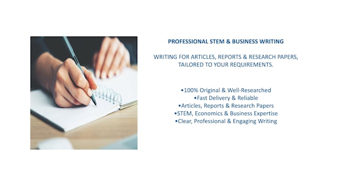 write stem, economics and business content