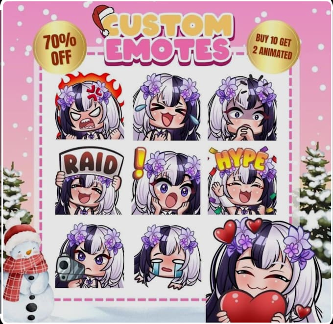 create pro custom twitch emotes, sub badges