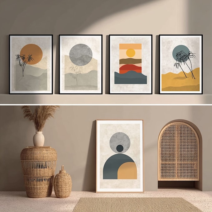 design trending printable boho wall art for etsy