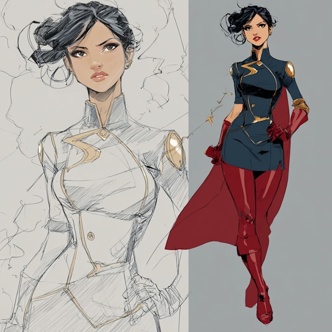 superhero character for comics