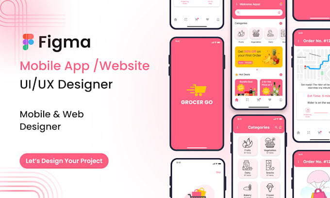 Do mobile app ui ux design, website design in figma by Aqsani | Fiverr