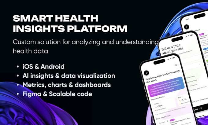 build healthcare app smart health analytics tracking dashboard ai platform