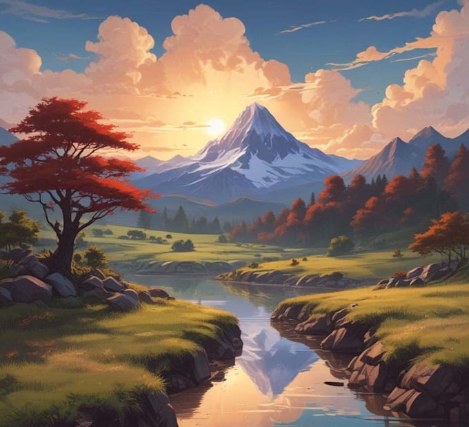 draw anime style backgrounds