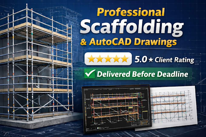 create scaffold drawings and temporary structure drawings