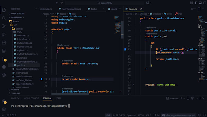 debug and repair your unity game