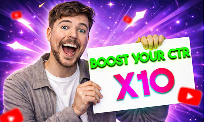 design attractive amazing youtube thumbnail