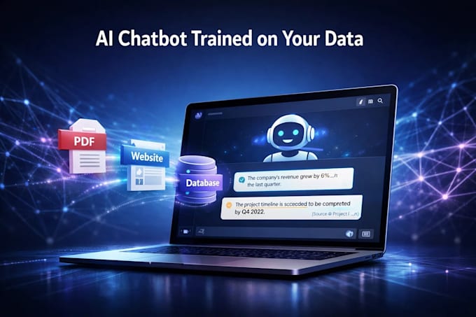 build a custom ai chatbot using rag PDF, website, database