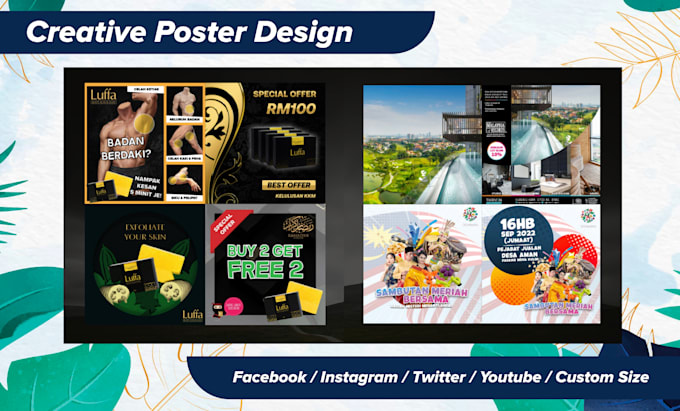 create high quality social media posters