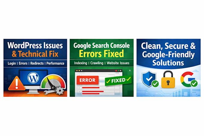 fix wordpress issues and technical SEO errors