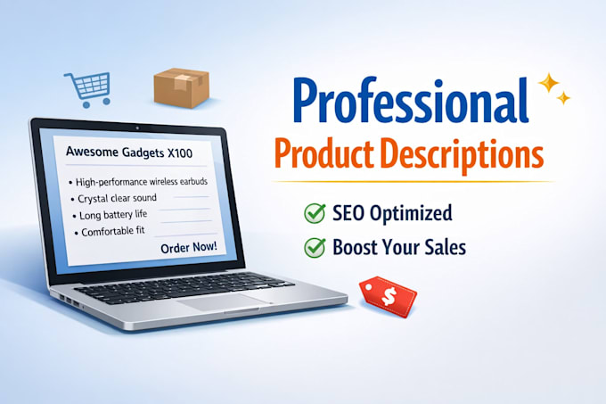 write simple product descriptions for online stores