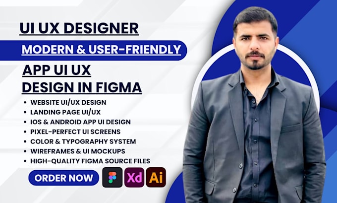 Create a modern, user friendly mobile app ui ux design in figma by ...