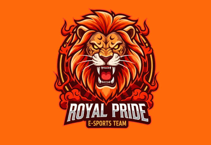 create awesome lion head mascot logo design template