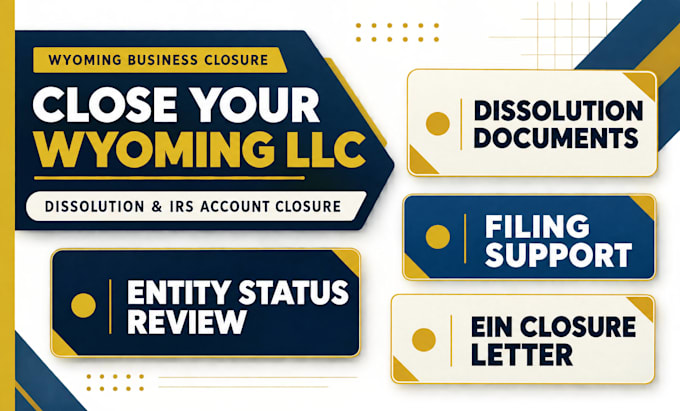 dissolve or close your wyoming llc and prepare an irs ein closure letter