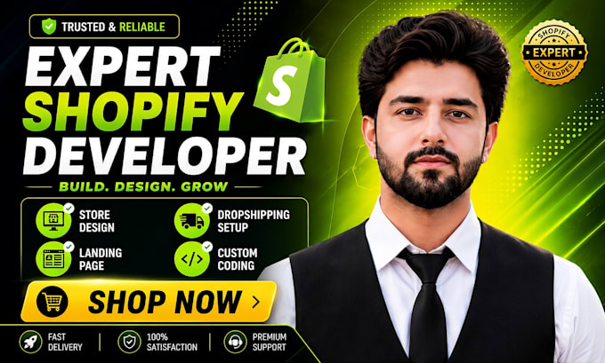 build shopoify store, design, redesign, dropshipping store, shopify website