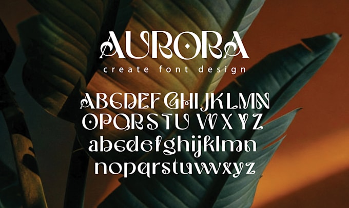 create a custom font design based on your ideas or any font edits