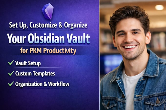 set up, customize and organize your obsidian vault for pkm productivity