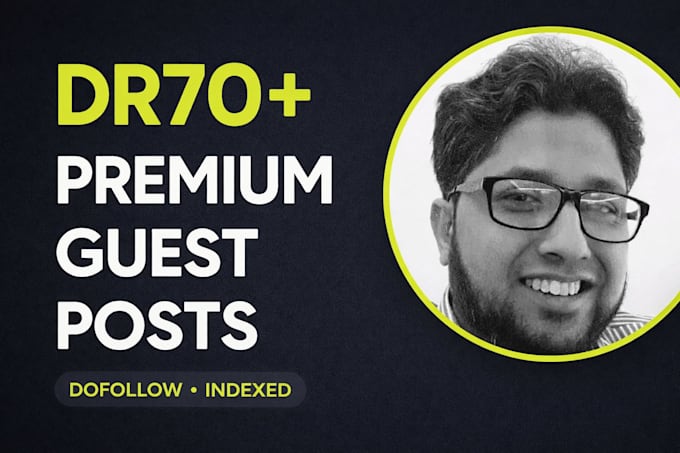 write and publish a premium guest post on dr70 website