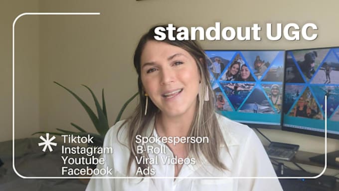 make female ugc selfie style videos tiktok, instagram, facebook