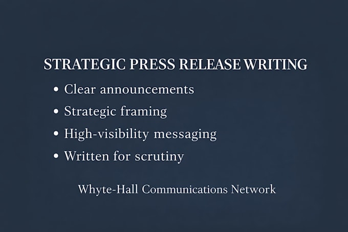 write your real estate press releases