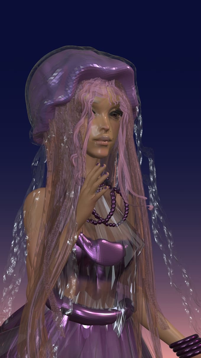 create custom 3d model for your original character
