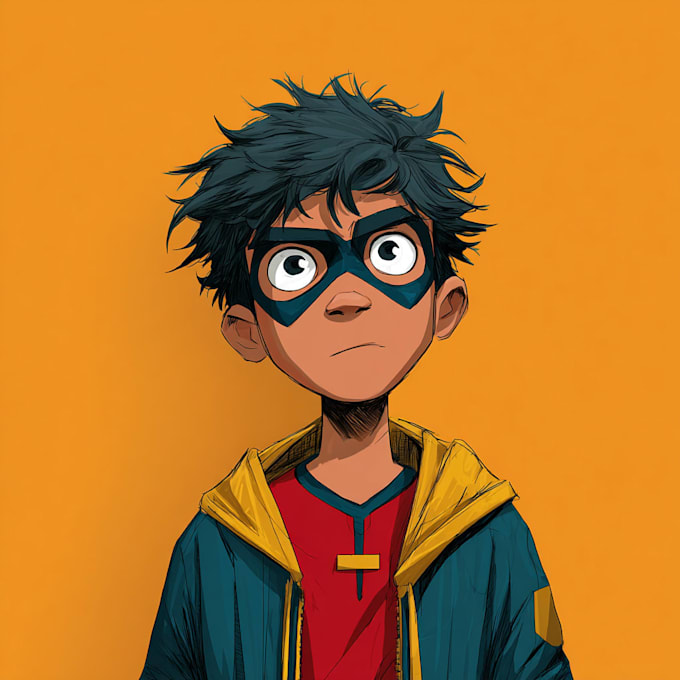 create superhero cartoon character for you