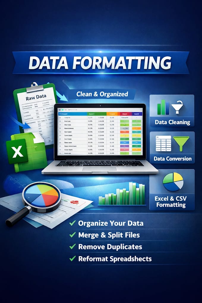 do excel and google sheets data formatting and cleanup