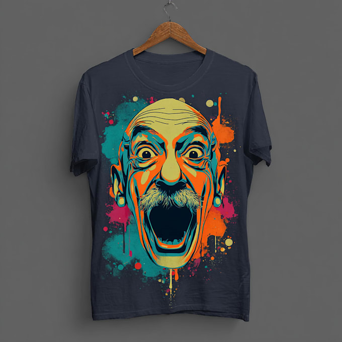 make an funny t shirt design for clothing
