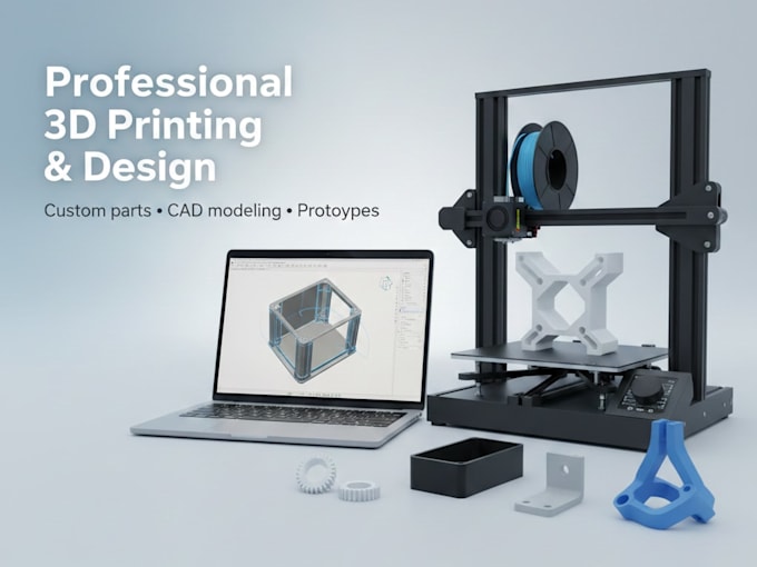 design and 3d print custom parts and functional prototypes
