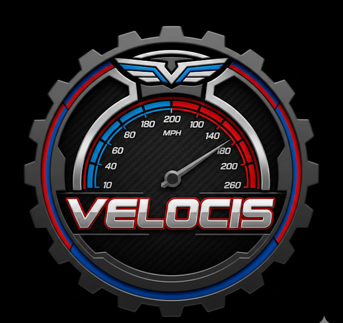 design a dynamic speedometer logo for your brand
