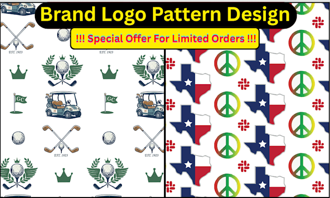 do logo patterns for textiles fabric and wallpaper
