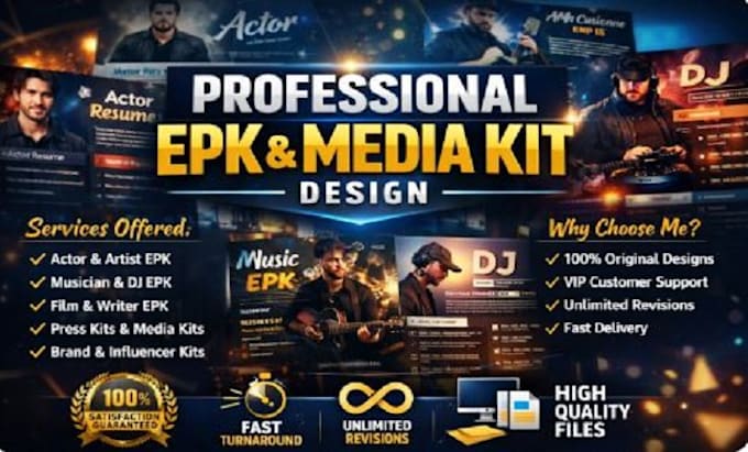 design epk media kit press kit speaker kit one sheet