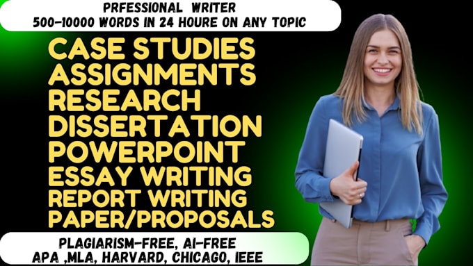 do case study analysis, report, assignment, research and summary writing