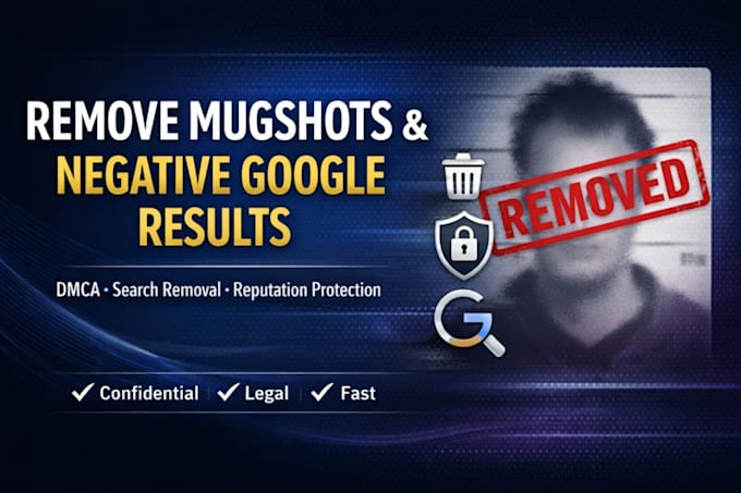 remove mugshots and arrest records using dmca takedown