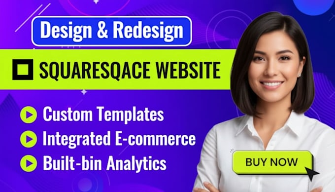 design and redesign squarespace website