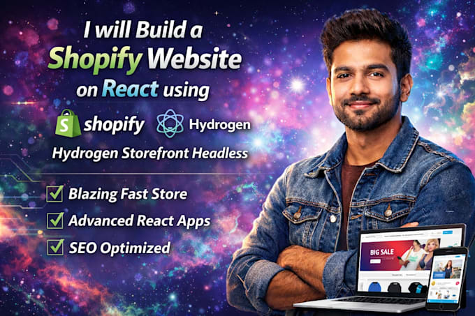 build a shopify website on react using hydrogen storefront headless oxygen