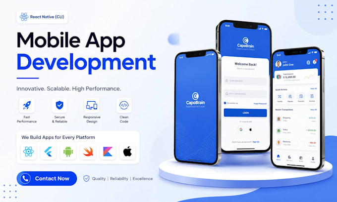 Develop professional mobile apps for android, ios, react native by ...