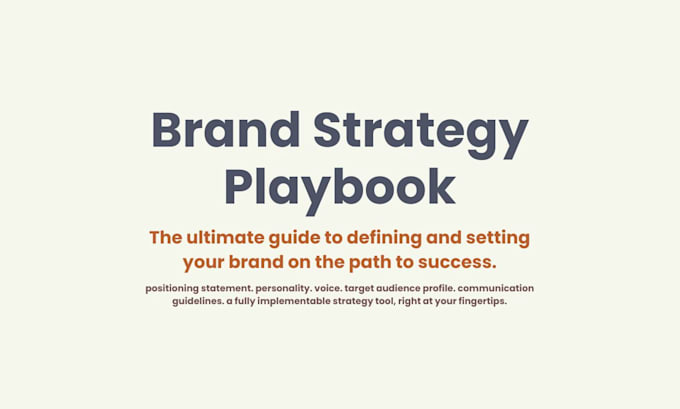 create a strategic brand playbook you can actually use