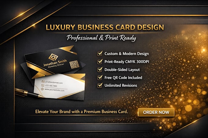 design luxury business cards