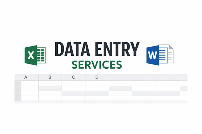do fast and accurate data entry in excel or word