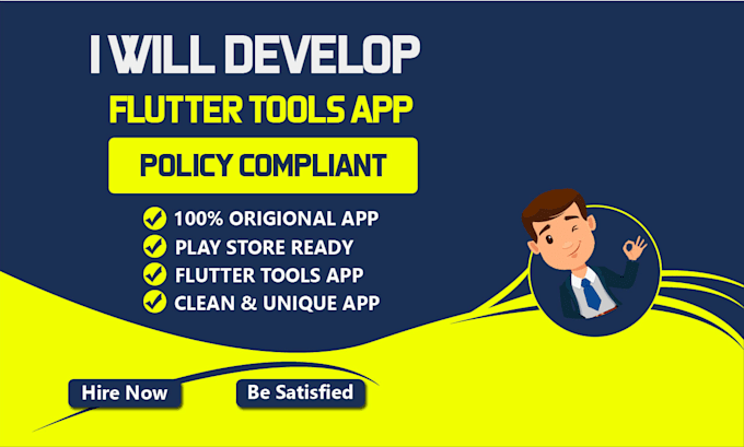 develop original flutter tools app compliant with google play console