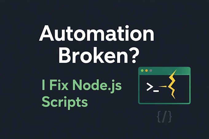 fix your broken node js script or scraping script