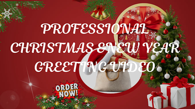 create holiday video, christmas, new year greeting video