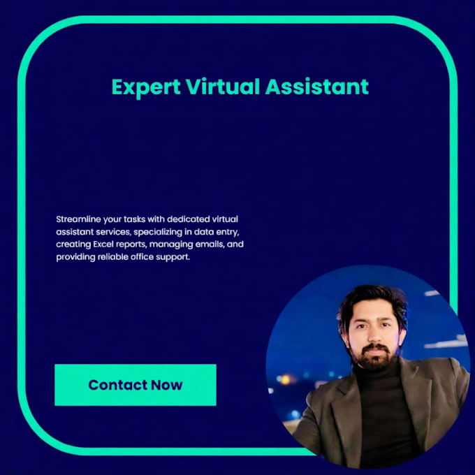 be your virtual assistant for admin, data entry and excel work