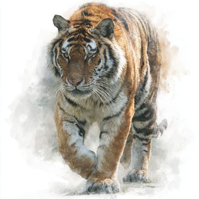 make animal illustrations in watercolor