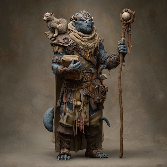 design unique fantasy characters for you