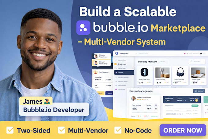 build a scalable bubble marketplace app with multi vendor system